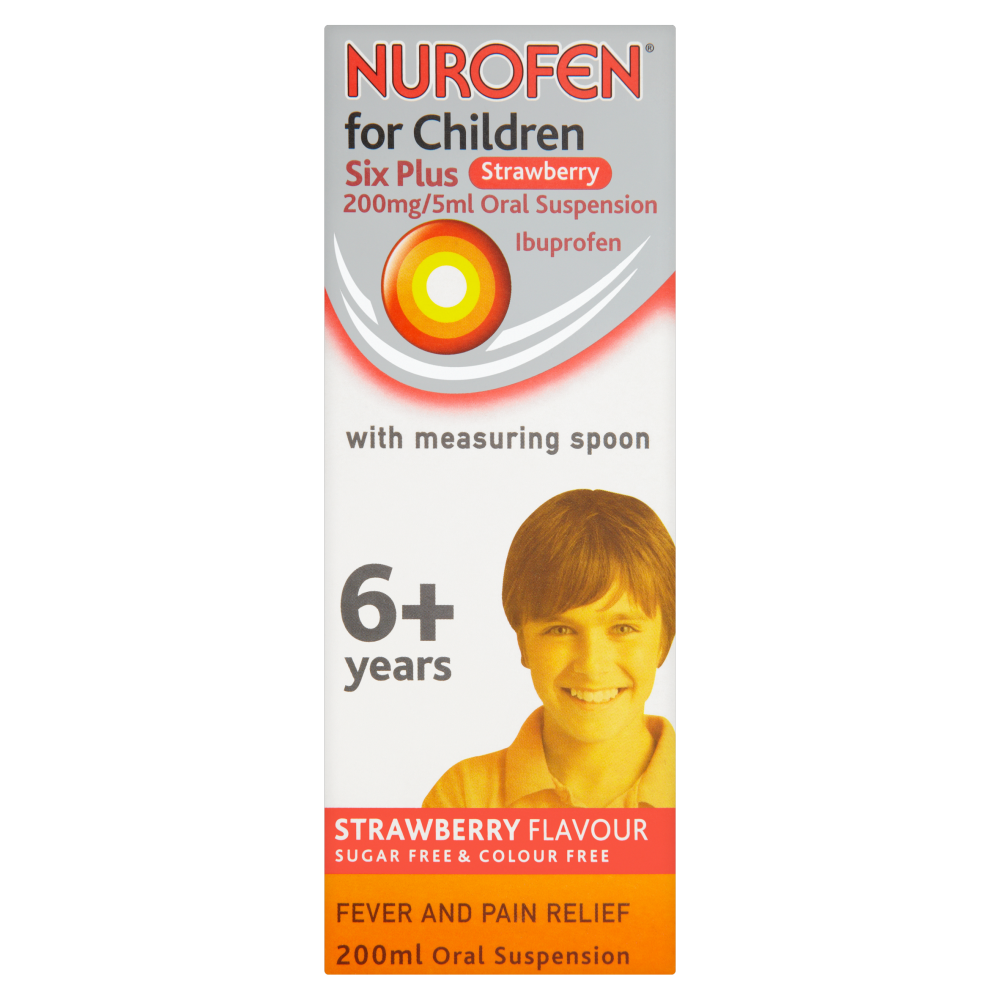 NUROFEN FOR CHILDREN 6+ YEARS STRAWBERRY ORAL SUSPENSION